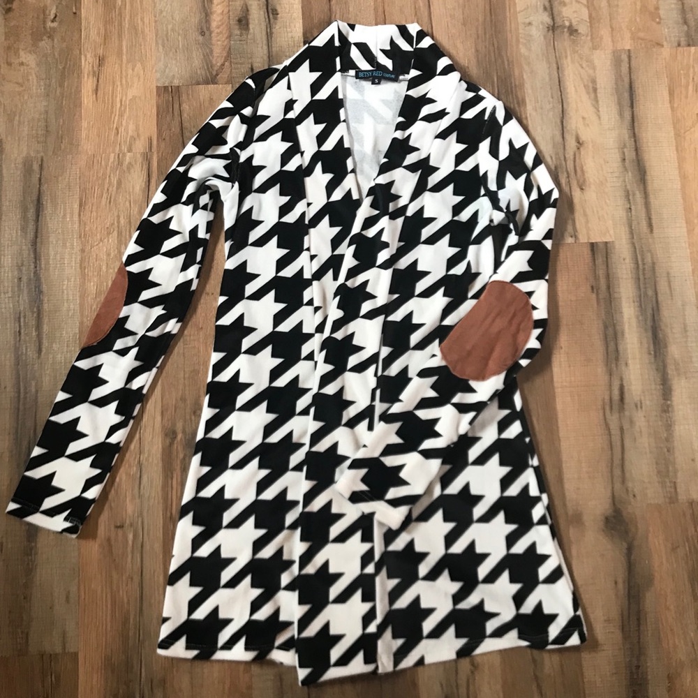 Houndstooth Cardi